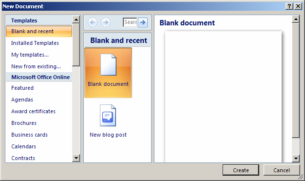 creating a faq document in word
