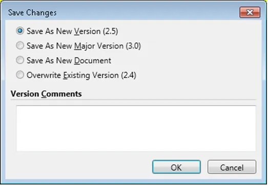 sharepoint version control word document