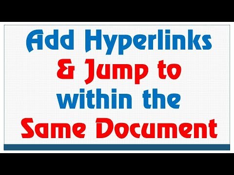 microsoft word hyperlink within document not working