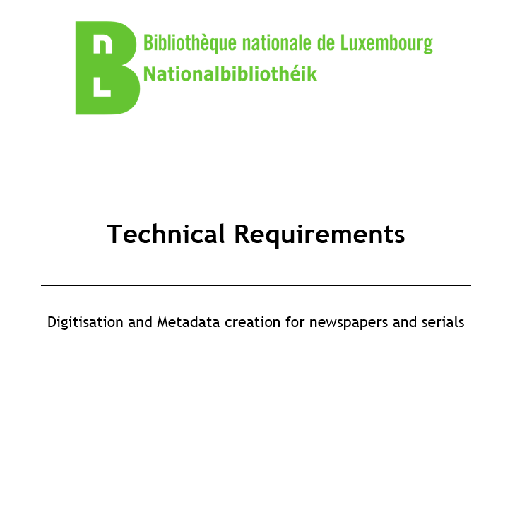 website technical requirements document example