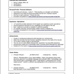 word document curriculum vitae template