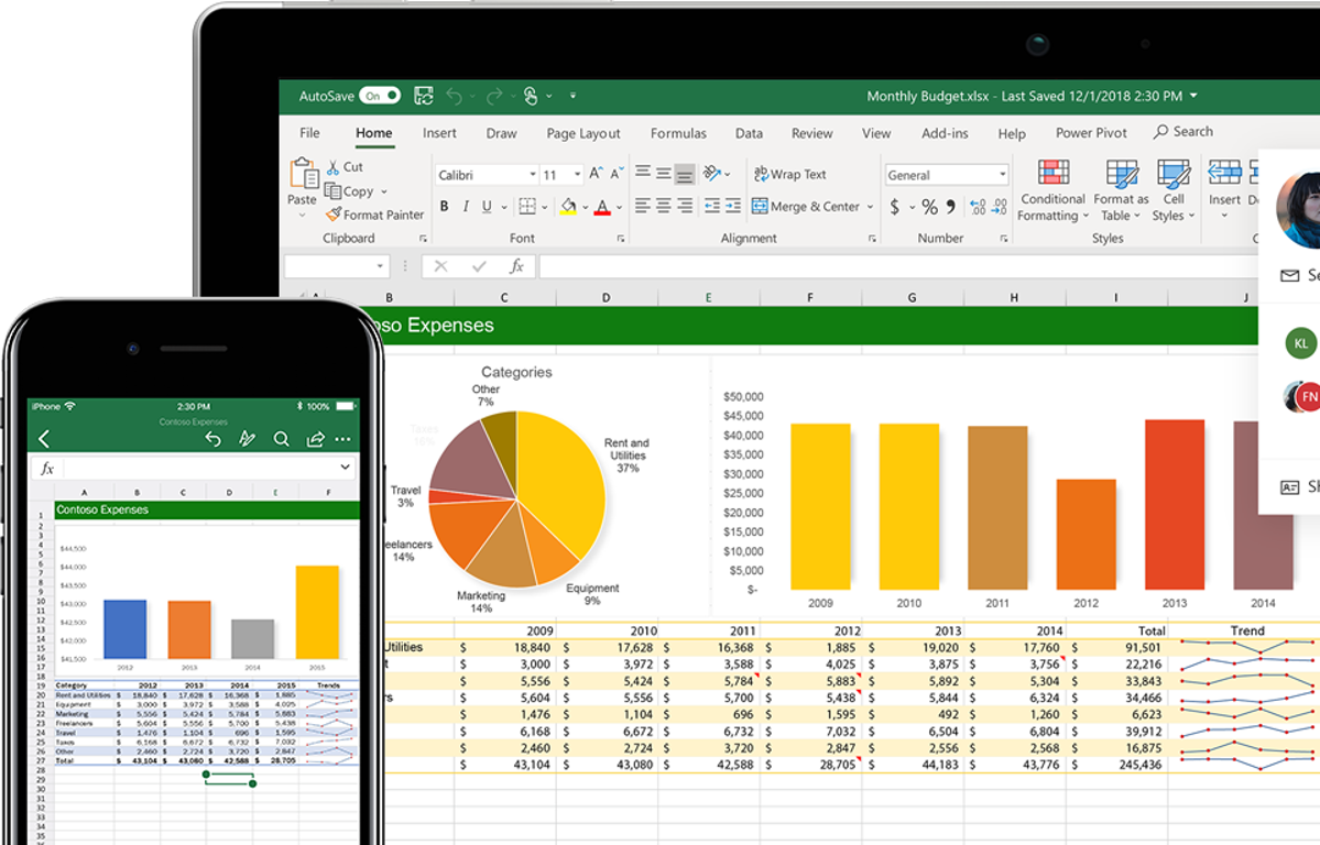how to put excel document on iphone