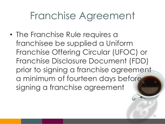 a franchise disclosure document fdd is quizlet