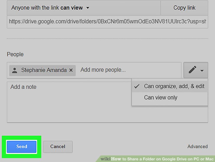 how to share a document on google drive on mac
