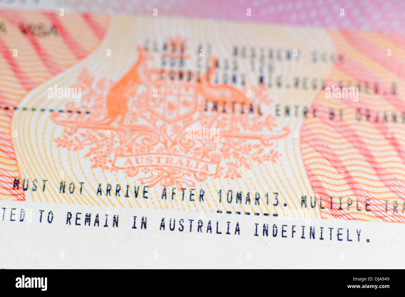 australia travel document