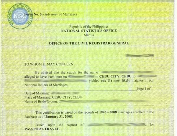 is a baptismal certificate a legal document