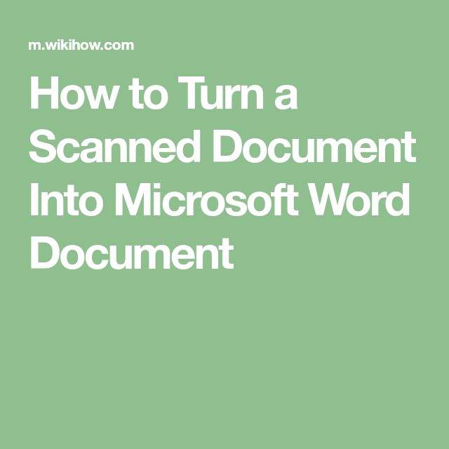 how to insert a scanned page into a word document