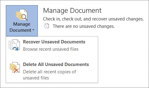 how to recover saved word document