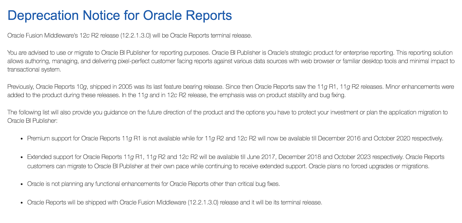 oracle 12.2 6 documentation